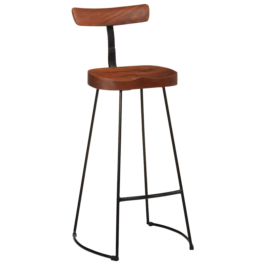 vidaXL Bar Stools 2 pcs 49x43x103 cm Solid Wood Mango