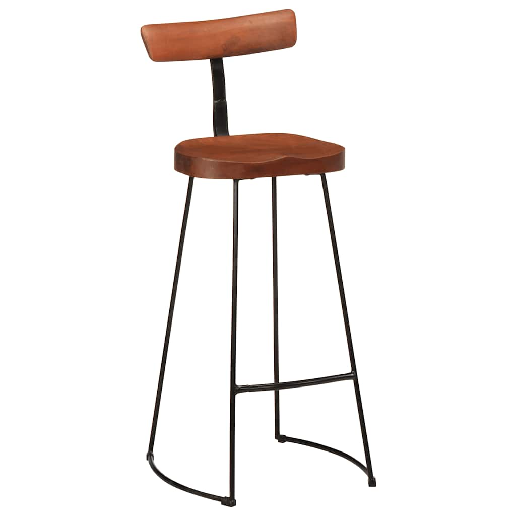 vidaXL Bar Stools 2 pcs 49x43x103 cm Solid Wood Mango