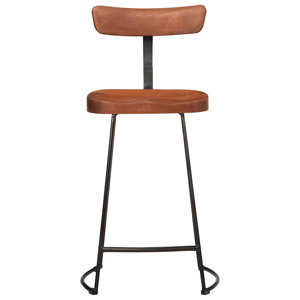 vidaXL Bar Stools 2 pcs 49x43x88 cm Solid Wood Mango