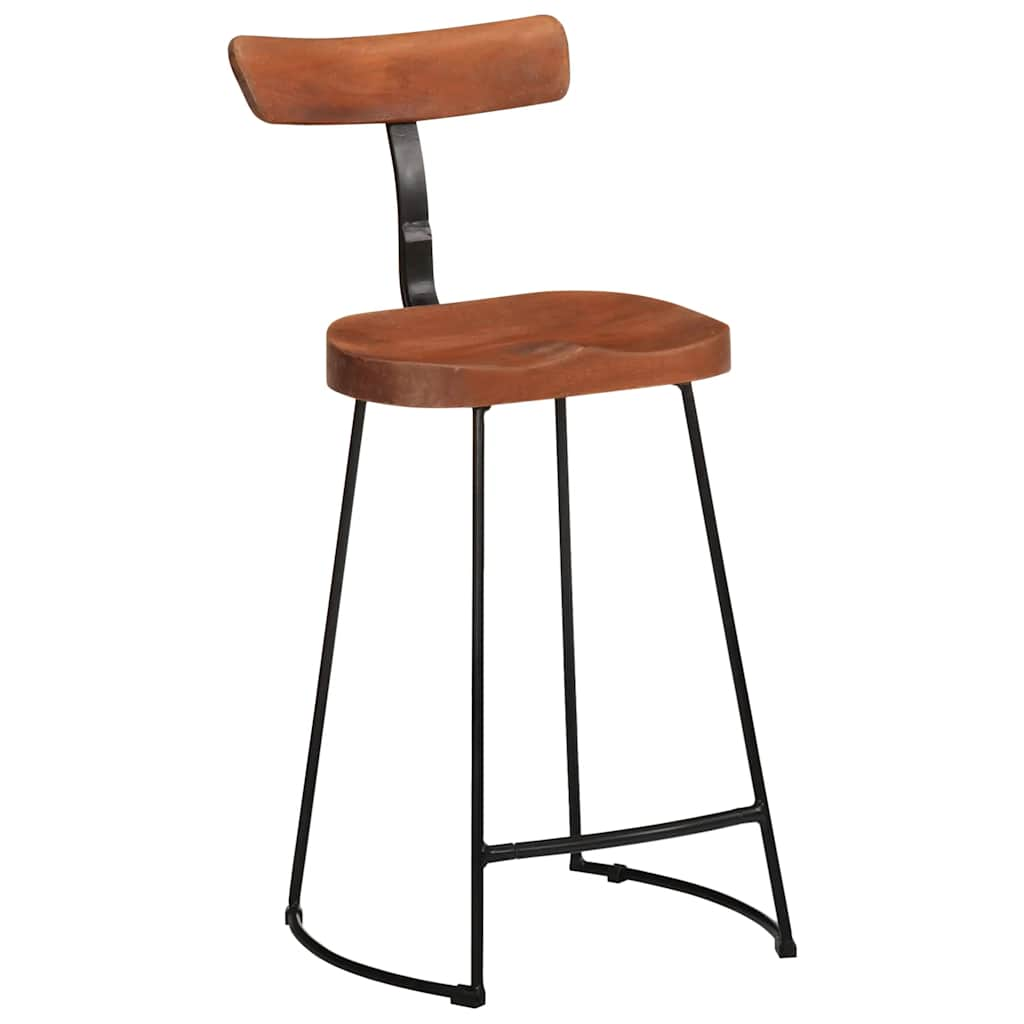 vidaXL Bar Stools 2 pcs 49x43x88 cm Solid Wood Mango