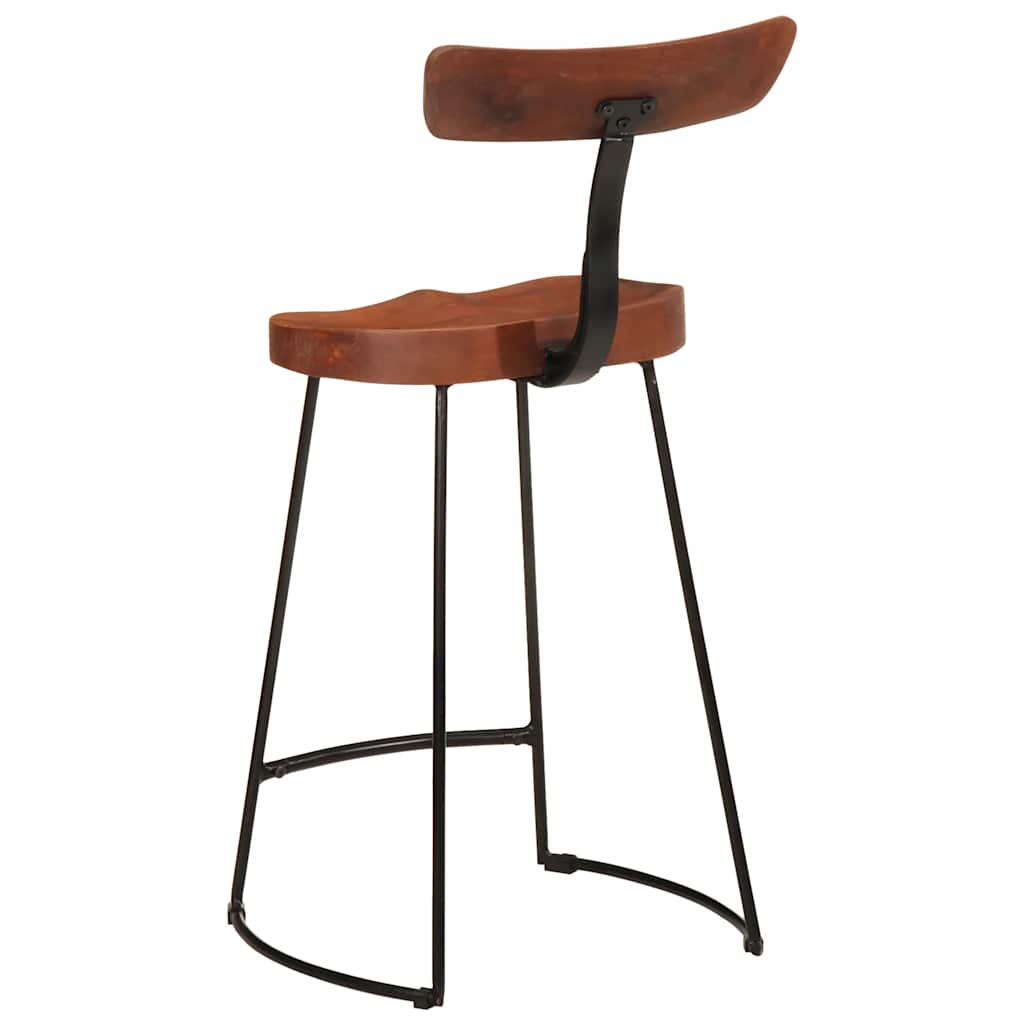 vidaXL Bar Stools 2 pcs 49x43x88 cm Solid Wood Mango