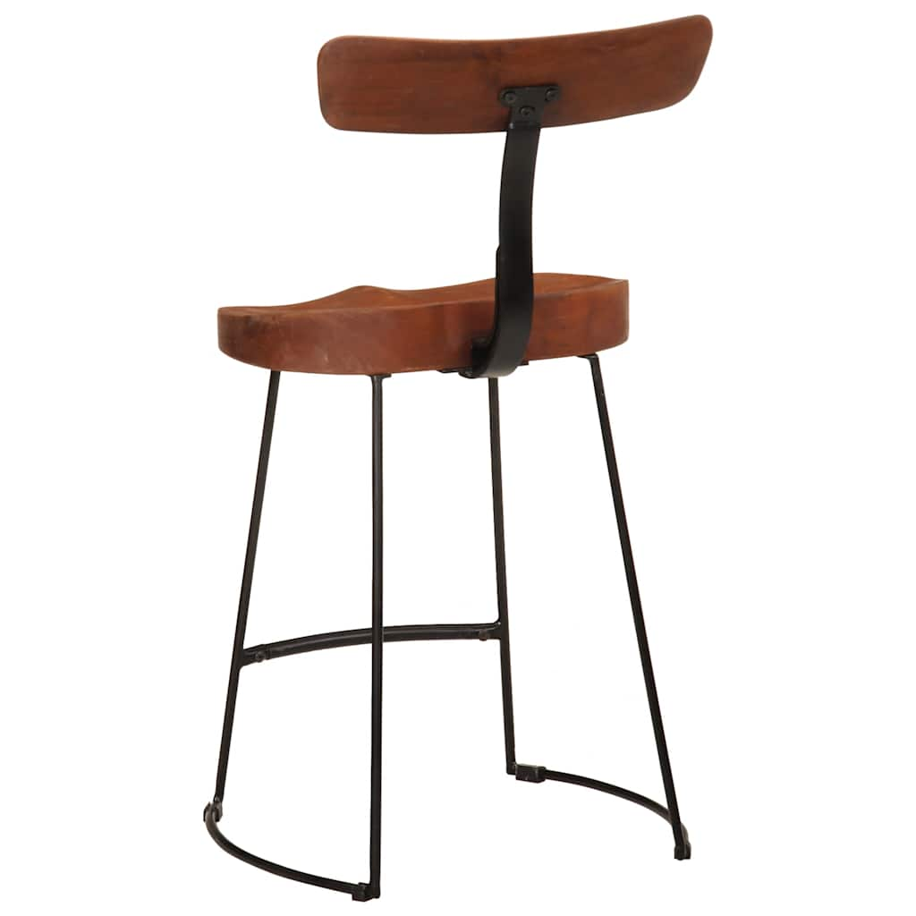 vidaXL Bar Stools 2 pcs 49x43x79 cm Solid Wood Mango