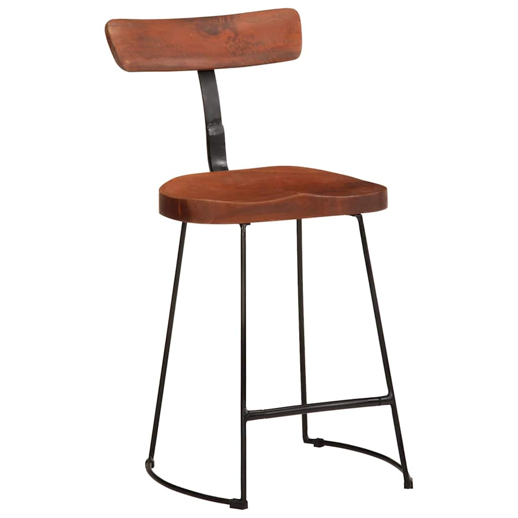 vidaXL Bar Stools 2 pcs 49x43x79 cm Solid Wood Mango