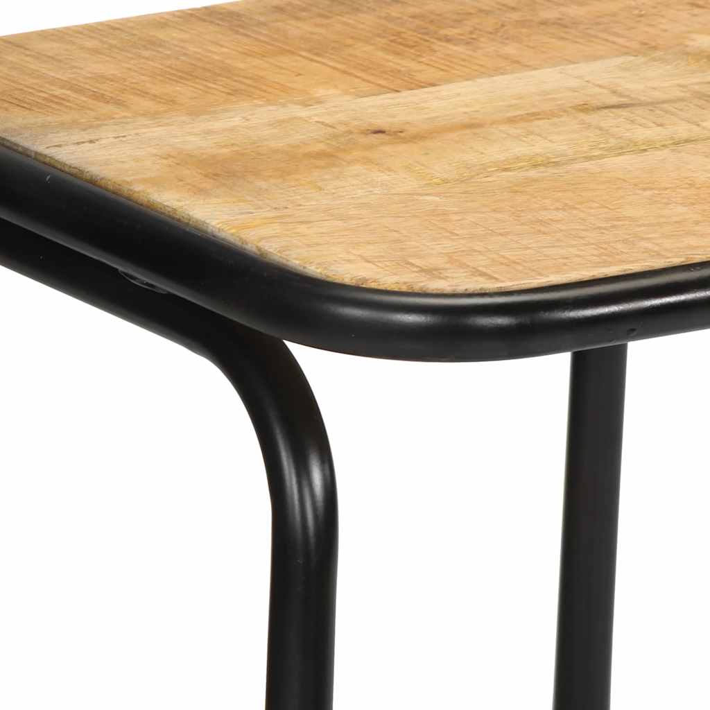 Bar Stools 4 pcs 46x35,5x80 cm Solid Wood Rough Mango