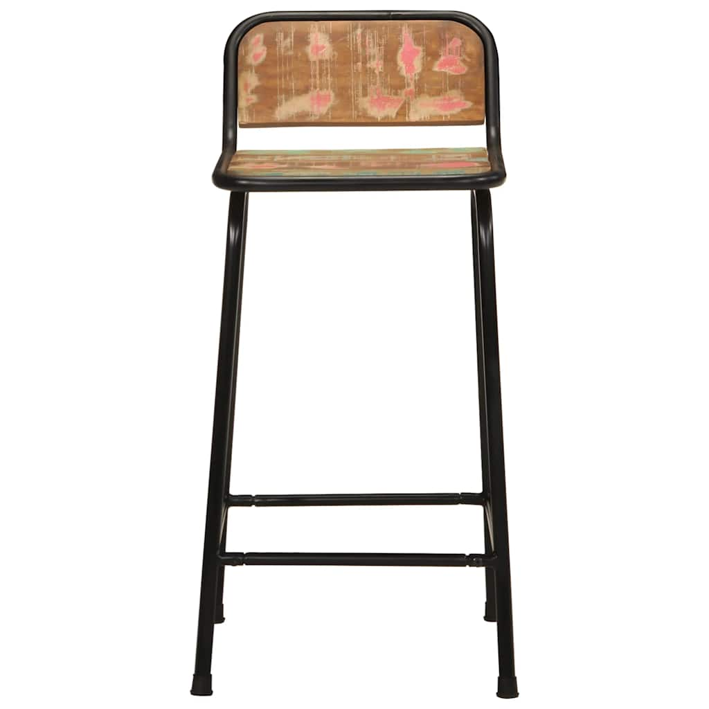 vidaXL Bar Stools 2 pcs 46x35.5x80 cm Solid Wood Reclaimed