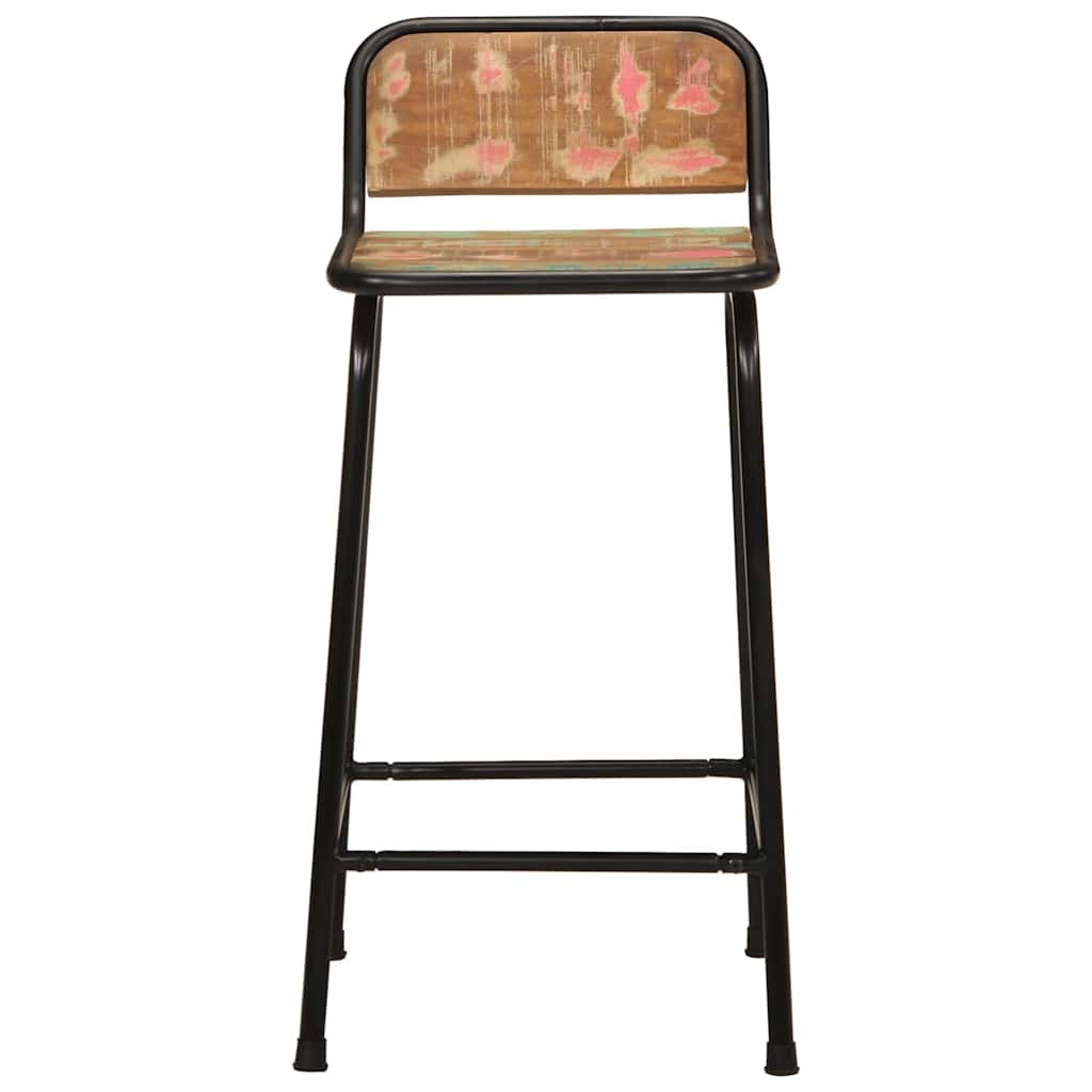 vidaXL Bar Stools 4 pcs 46x35.5x80 cm Solid Wood Reclaimed