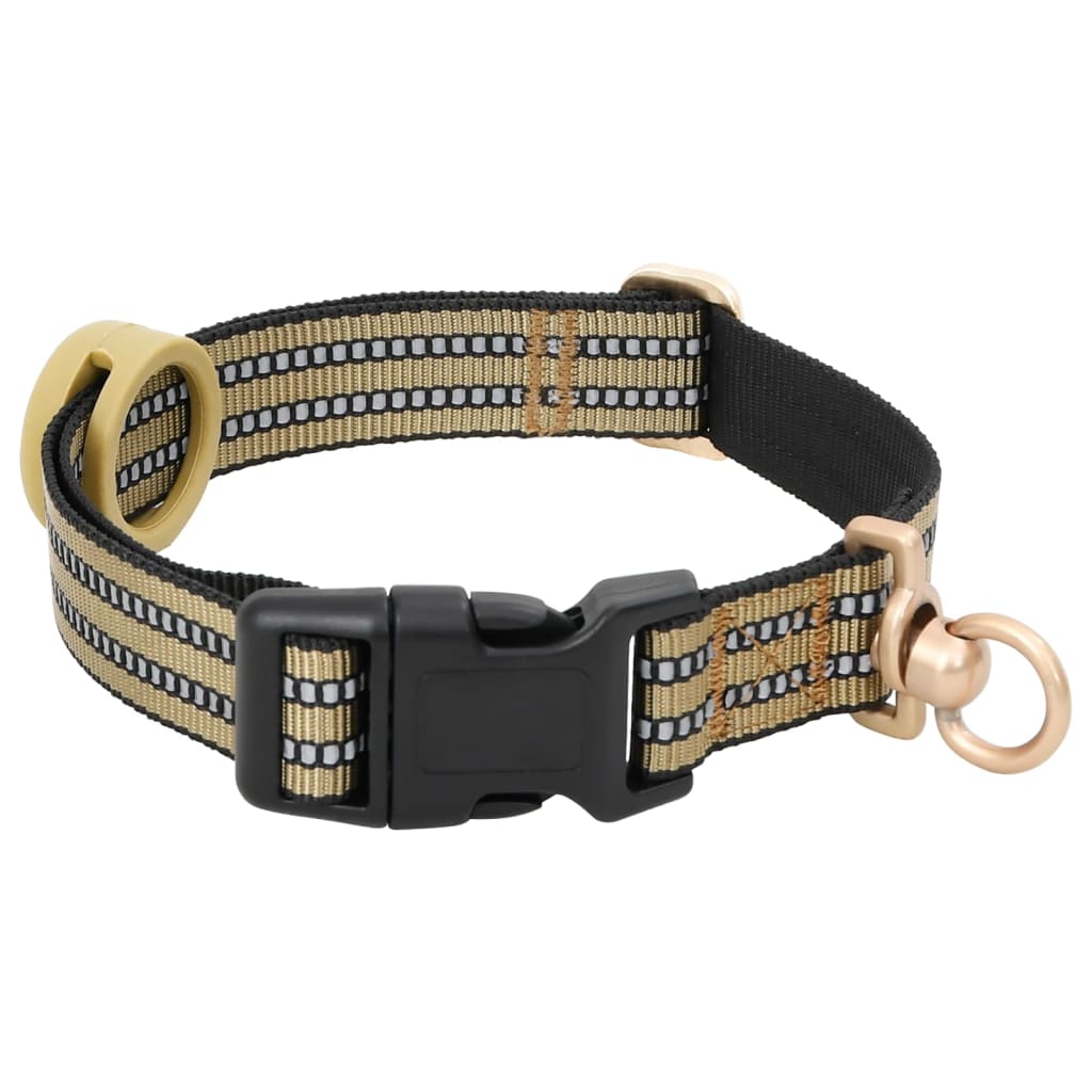 vidaXL Dog Harness with Lead & Collar Adjustable Brown S