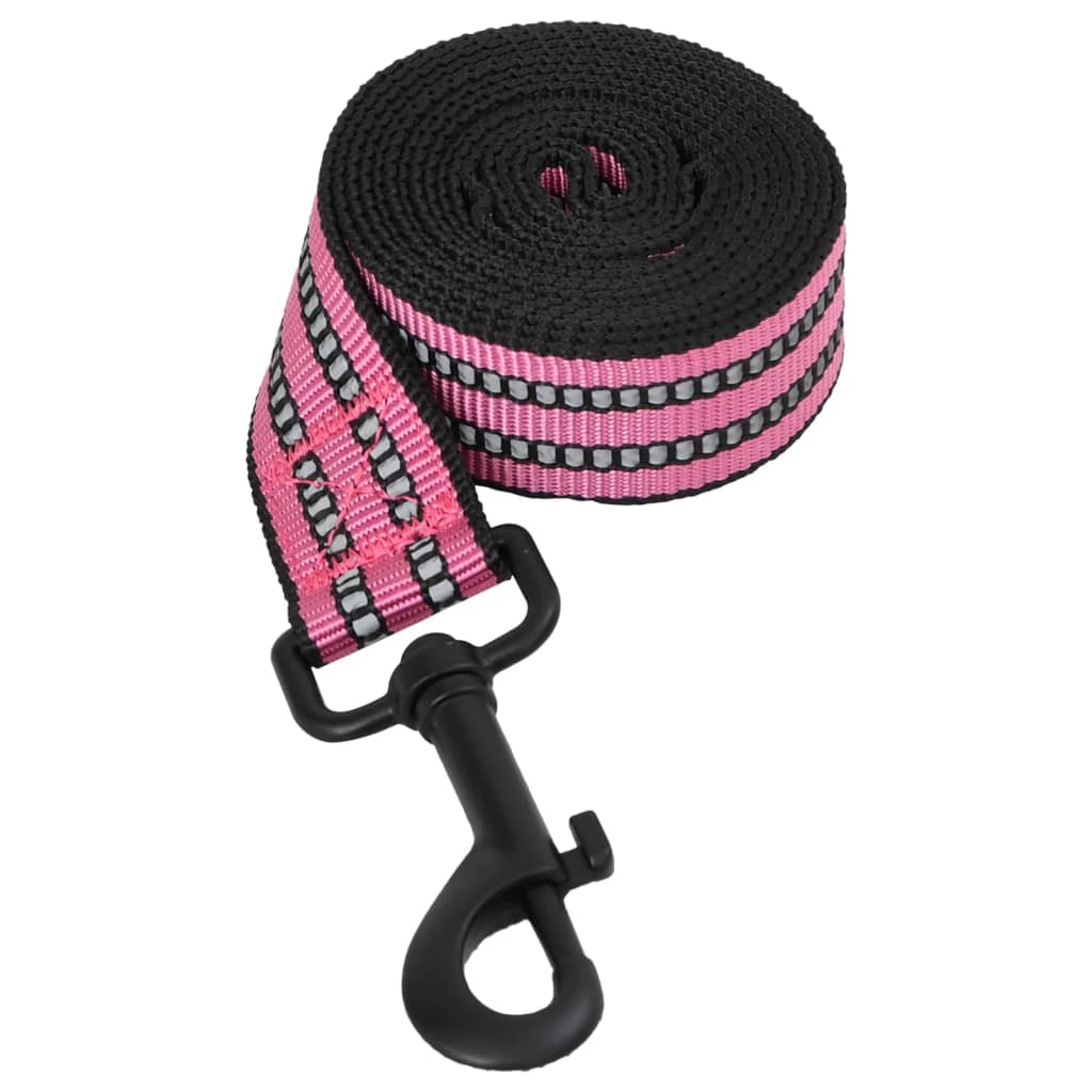 Dog Harness with Lead & Collar Adjustable Pink S