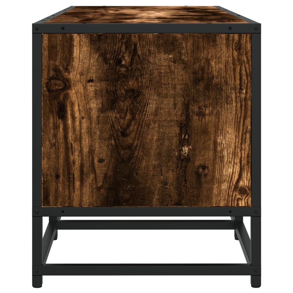 TV Cabinet Smoked Oak 210x35x41 cm Engineered Wood