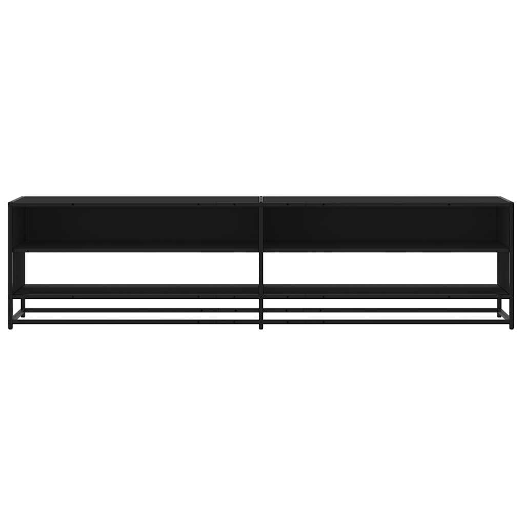 TV Cabinet Black 180,5x40x46 cm Engineered Wood