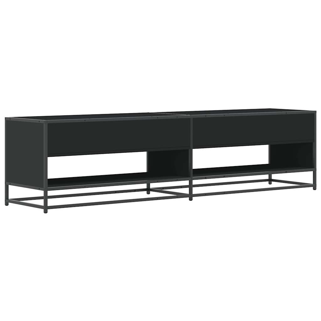 TV Cabinet Black 180,5x40x46 cm Engineered Wood