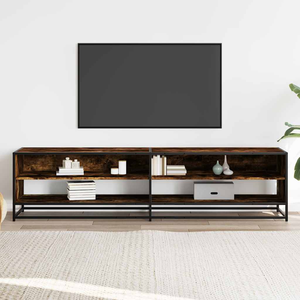 TV Cabinet Smoked Oak 180,5x40x46 cm Engineered Wood
