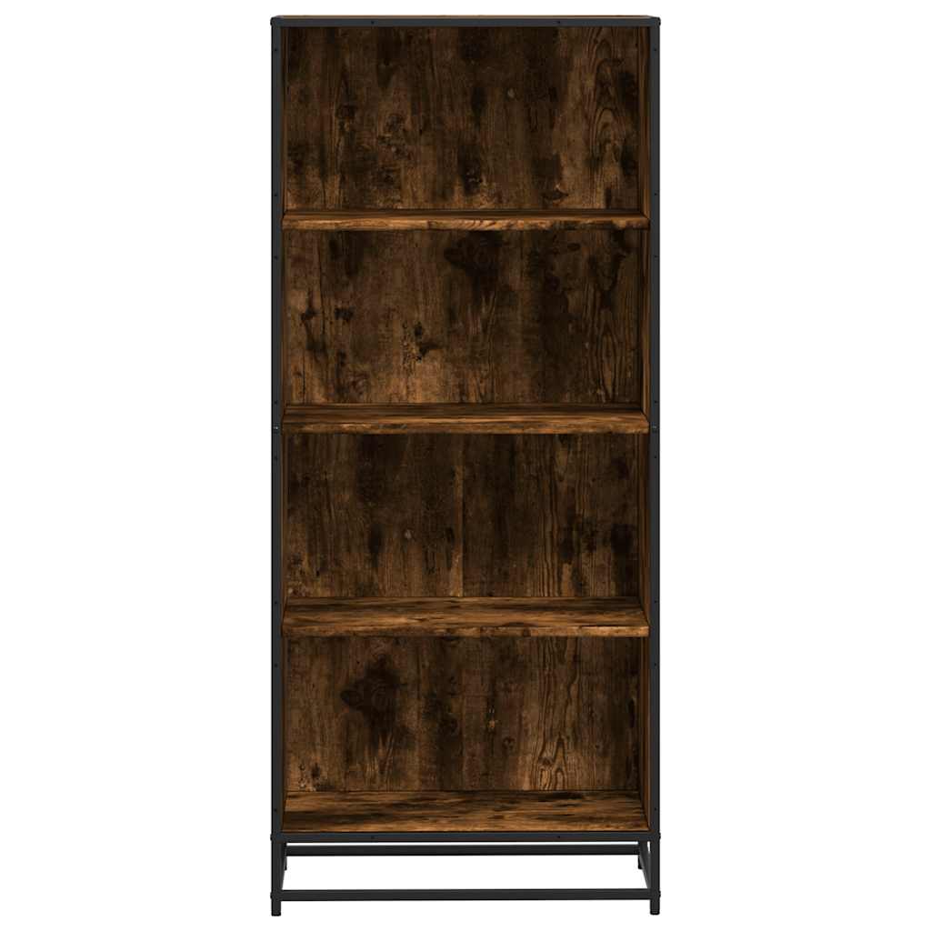 Bookcase Smoked Oak 60x35x139 cm Engineered Wood