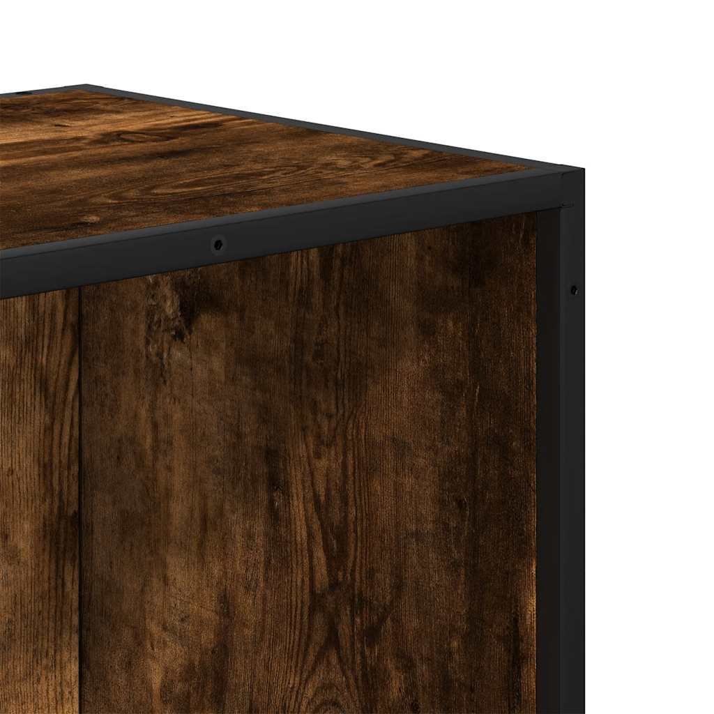 Bookcase Smoked Oak 60x35x139 cm Engineered Wood