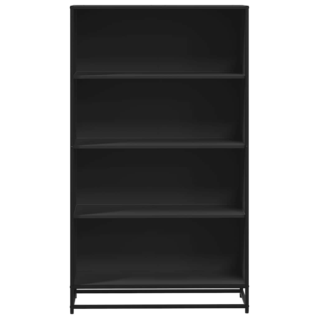 Bookcase Black 80,5x35x139 cm Engineered Wood