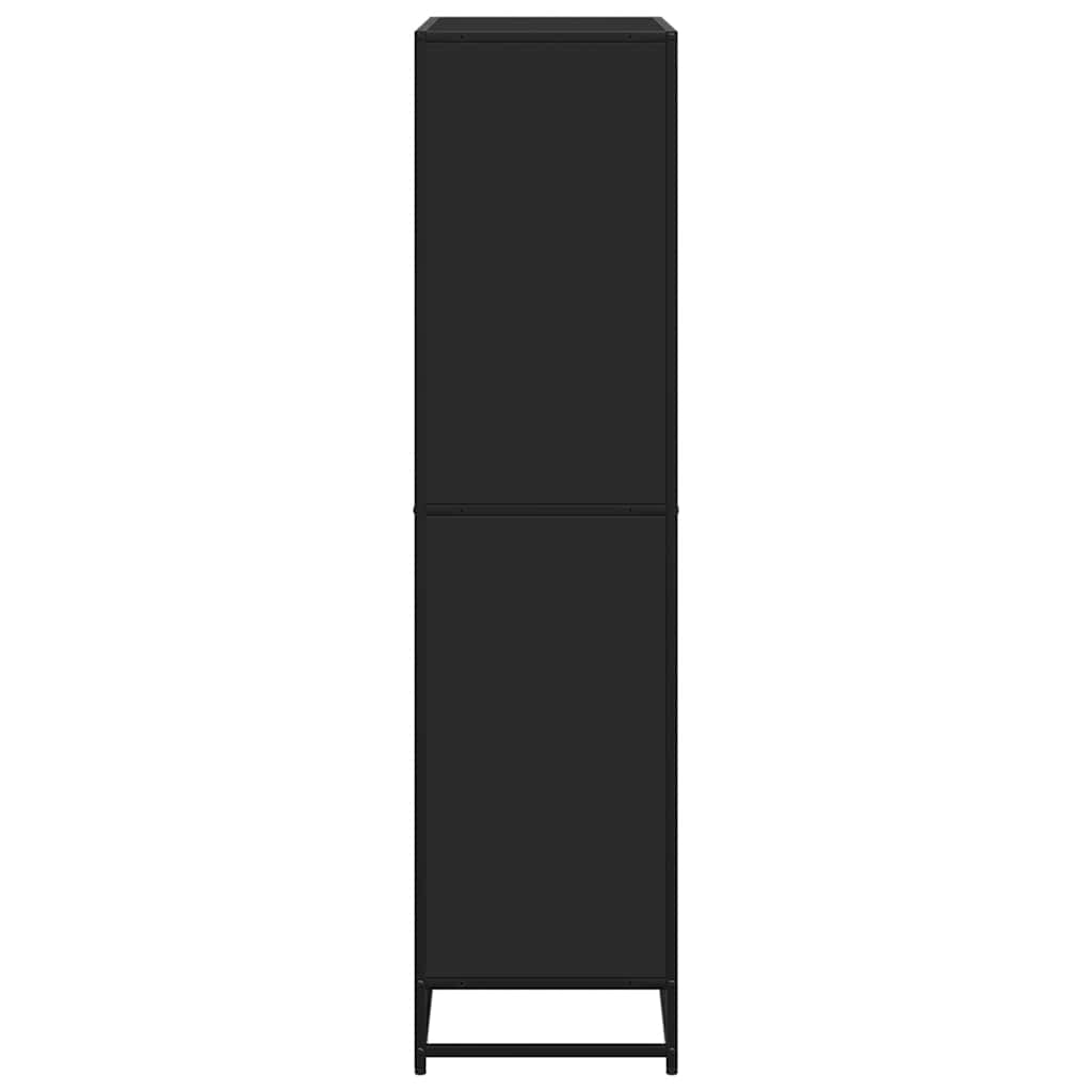 Bookcase Black 80,5x35x139 cm Engineered Wood