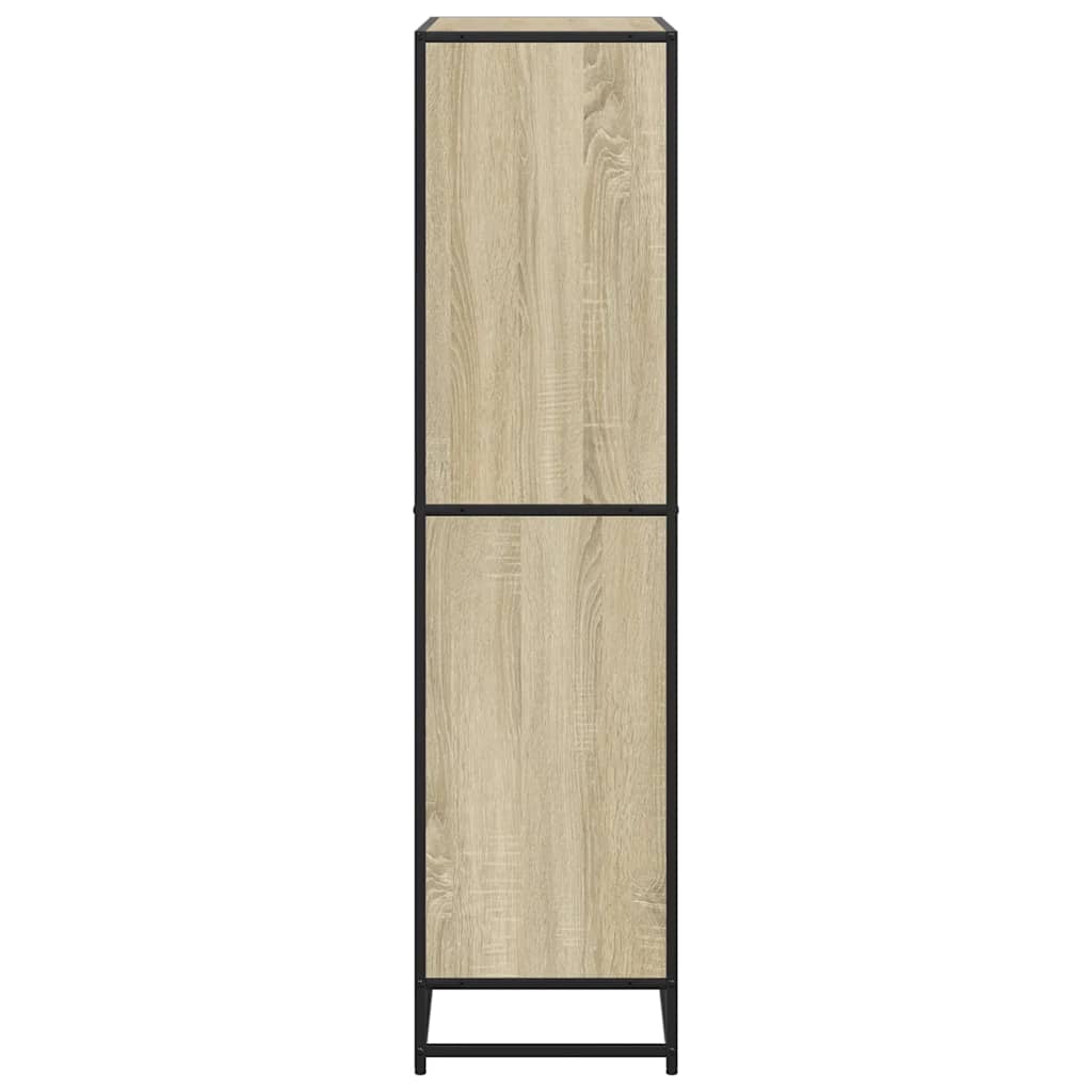 Bookcase Sonoma Oak 80,5x35x139 cm Engineered Wood