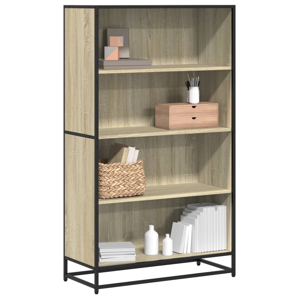 Bookcase Sonoma Oak 80,5x35x139 cm Engineered Wood