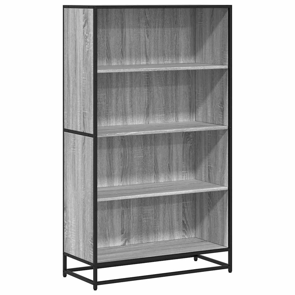 Bookcase Grey Sonoma 80,5x35x139 cm Engineered Wood