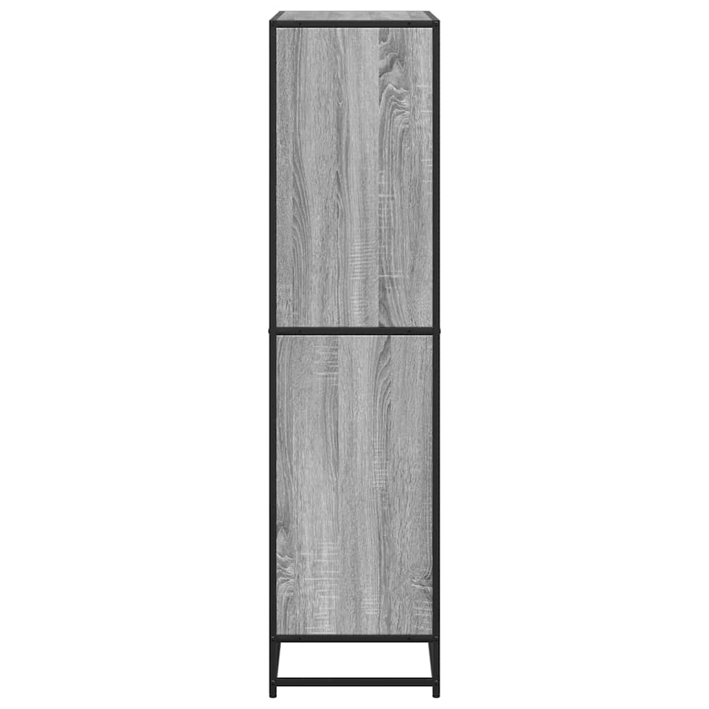 Bookcase Grey Sonoma 80,5x35x139 cm Engineered Wood
