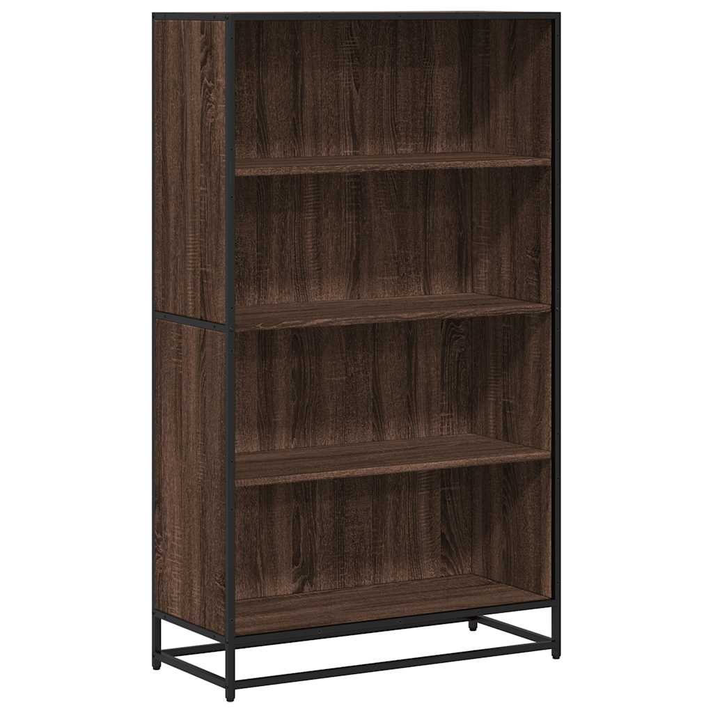 Bookcase Brown Oak 80,5x35x139 cm Engineered Wood