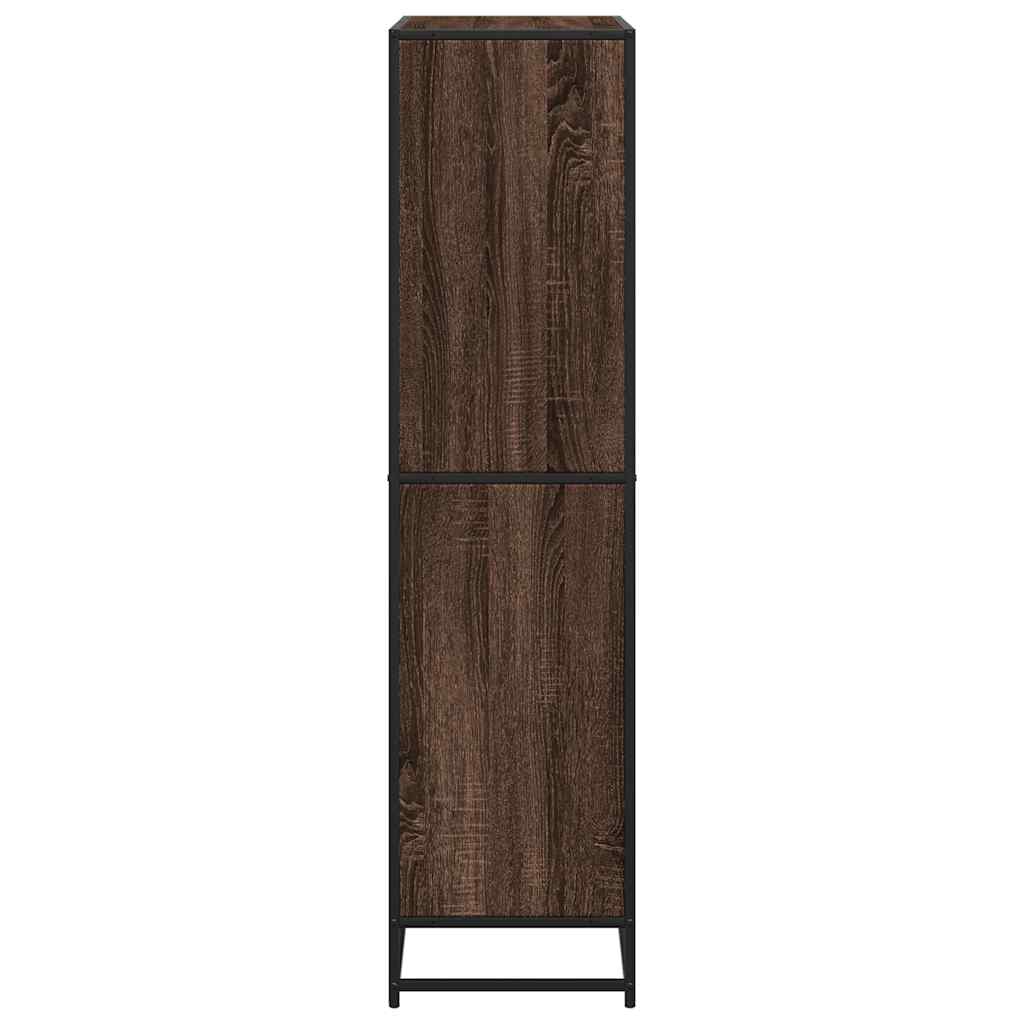 Bookcase Brown Oak 80,5x35x139 cm Engineered Wood