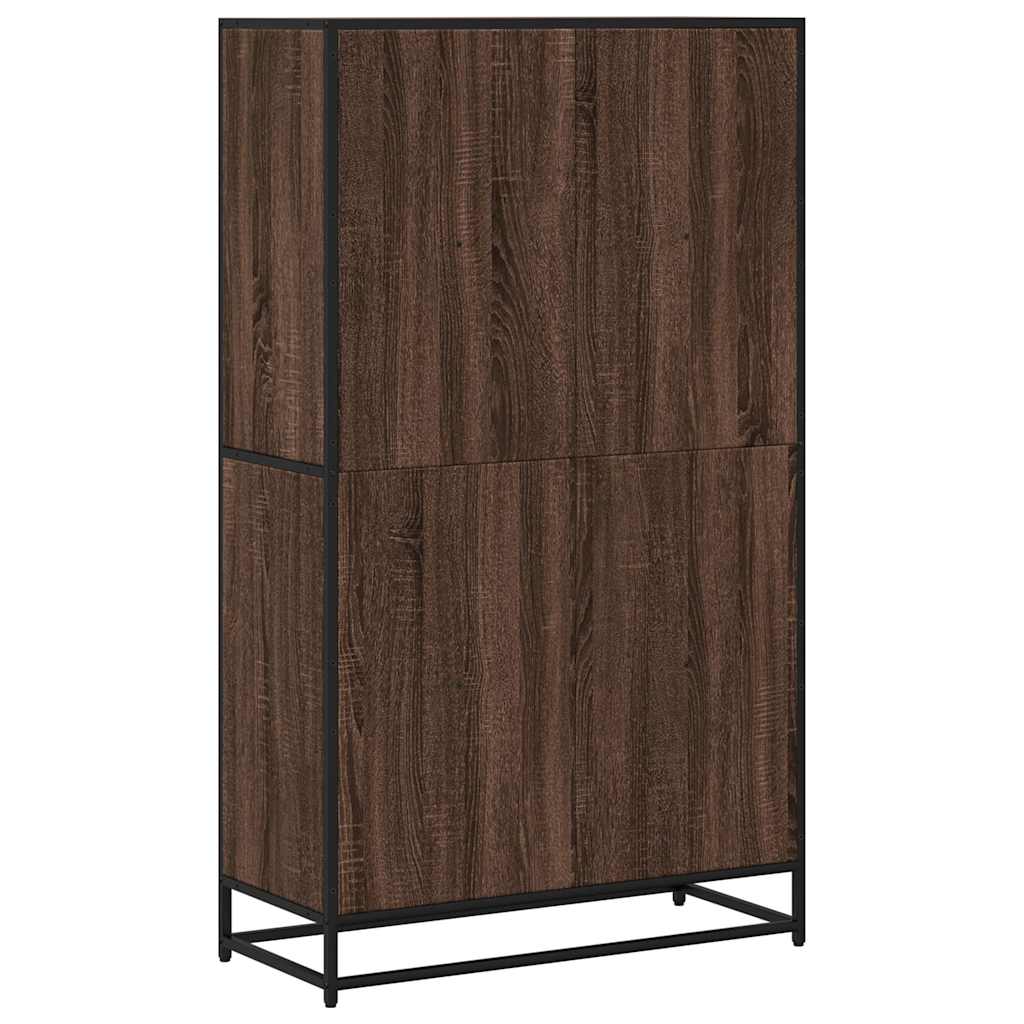 Bookcase Brown Oak 80,5x35x139 cm Engineered Wood