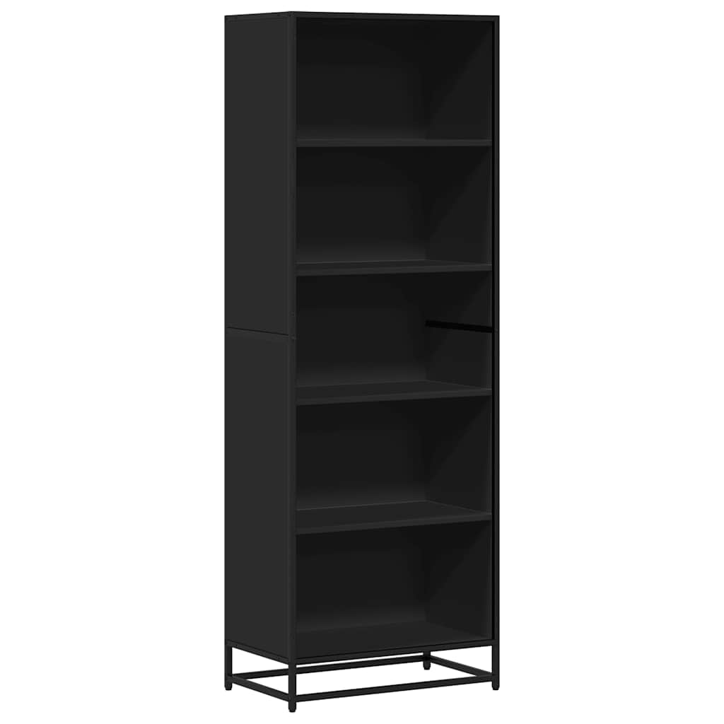 Bookcase Black 60x35x170,5 cm Engineered Wood