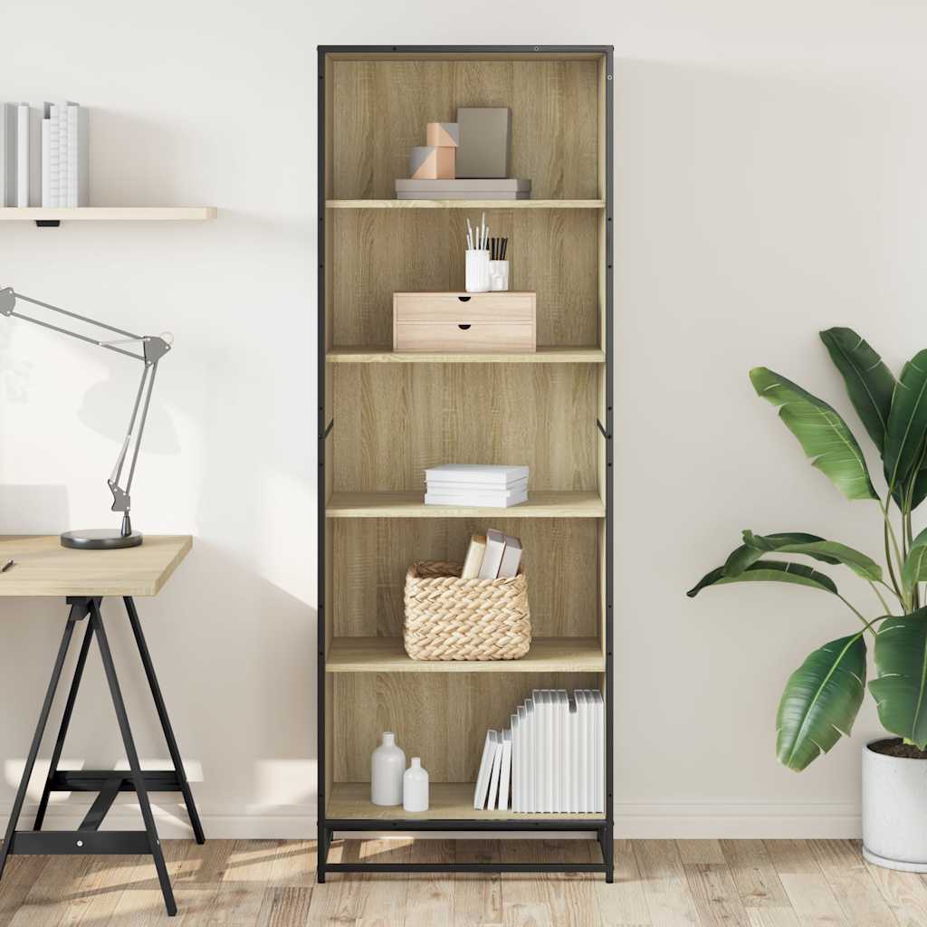 Bookcase Sonoma Oak 60x35x170,5 cm Engineered Wood