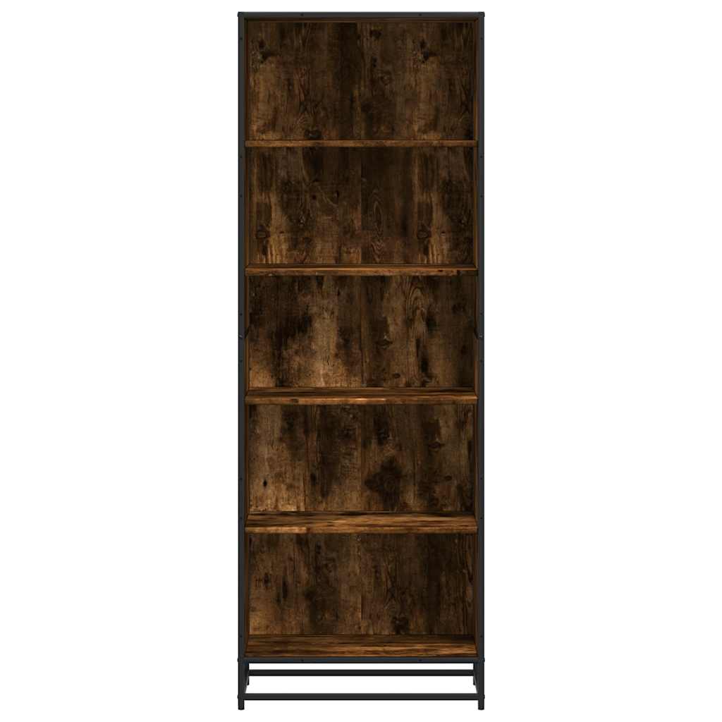 Bookcase Smoked Oak 60x35x170,5 cm Engineered Wood