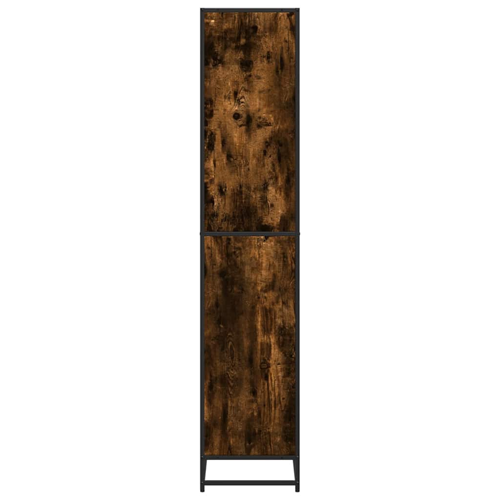 Bookcase Smoked Oak 60x35x170,5 cm Engineered Wood