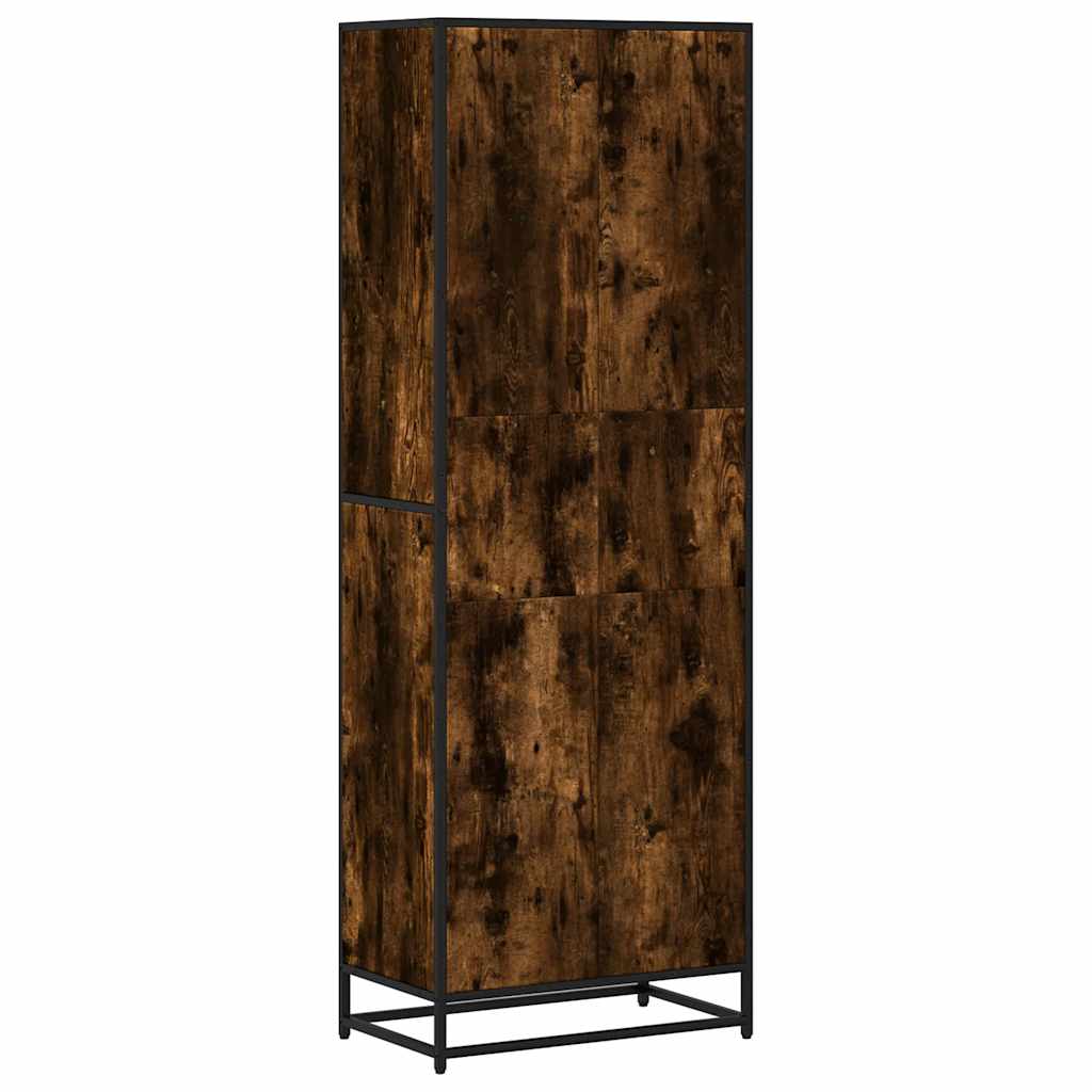 Bookcase Smoked Oak 60x35x170,5 cm Engineered Wood