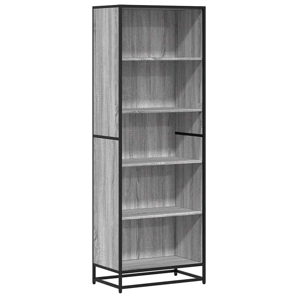 Bookcase Grey Sonoma 60x35x170,5 cm Engineered Wood