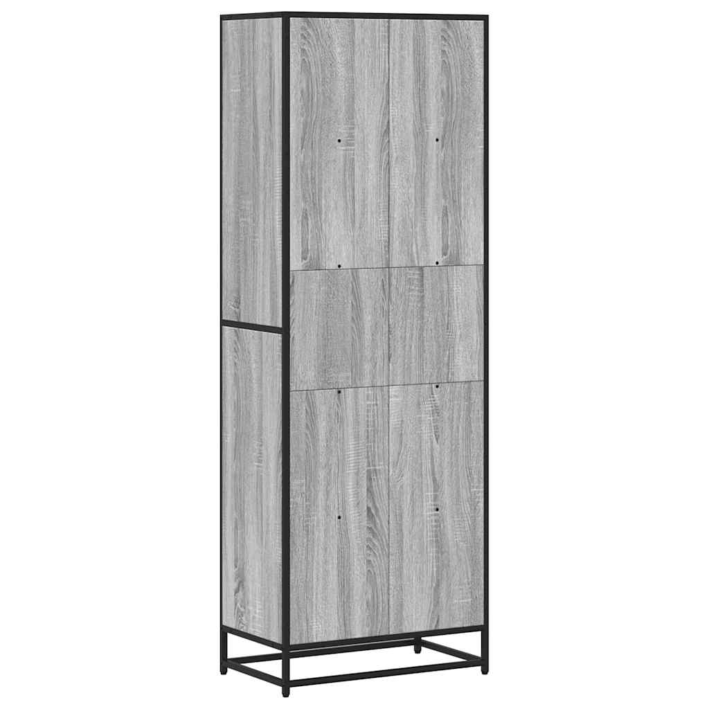 Bookcase Grey Sonoma 60x35x170,5 cm Engineered Wood