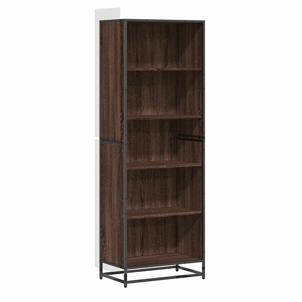 Bookcase Brown Oak 60x35x170,5 cm Engineered Wood