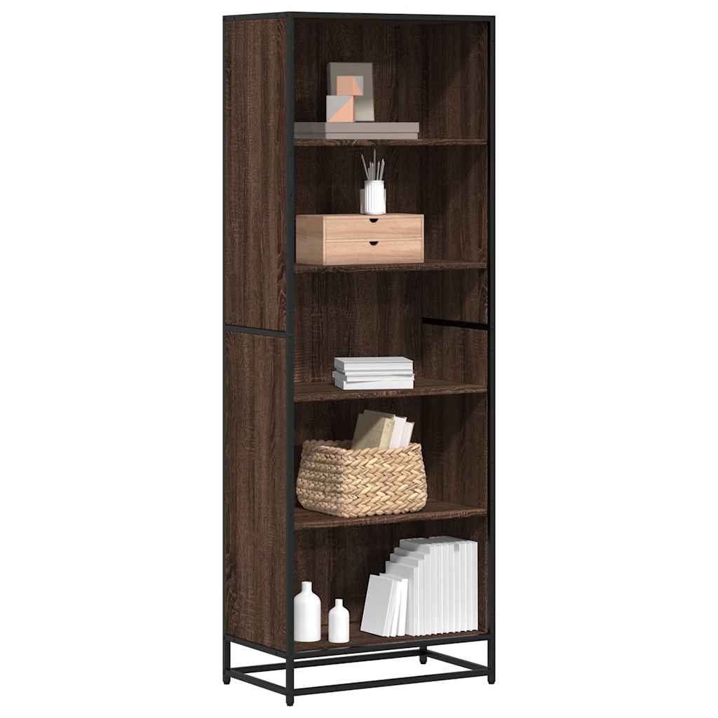 Bookcase Brown Oak 60x35x170,5 cm Engineered Wood