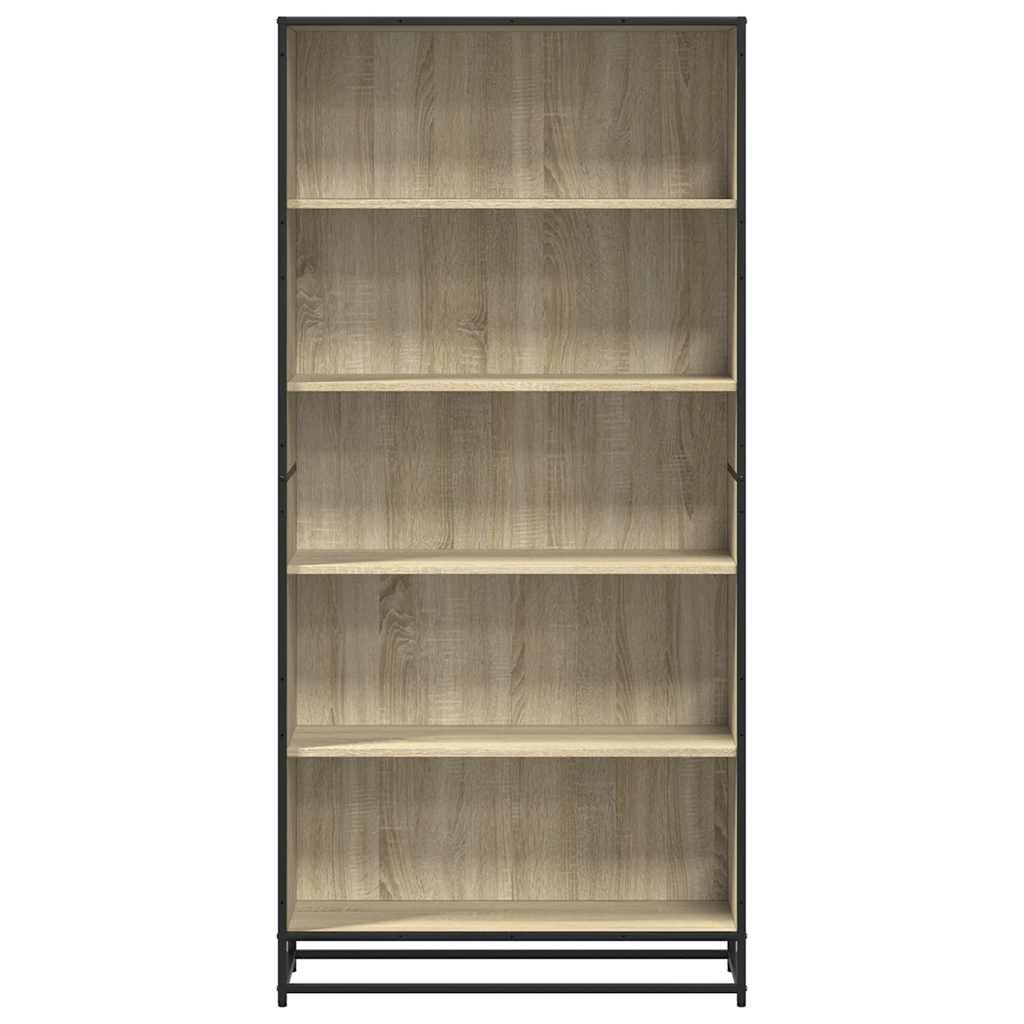 Bookcase Sonoma Oak 80,5x35x170,5 cm Engineered Wood