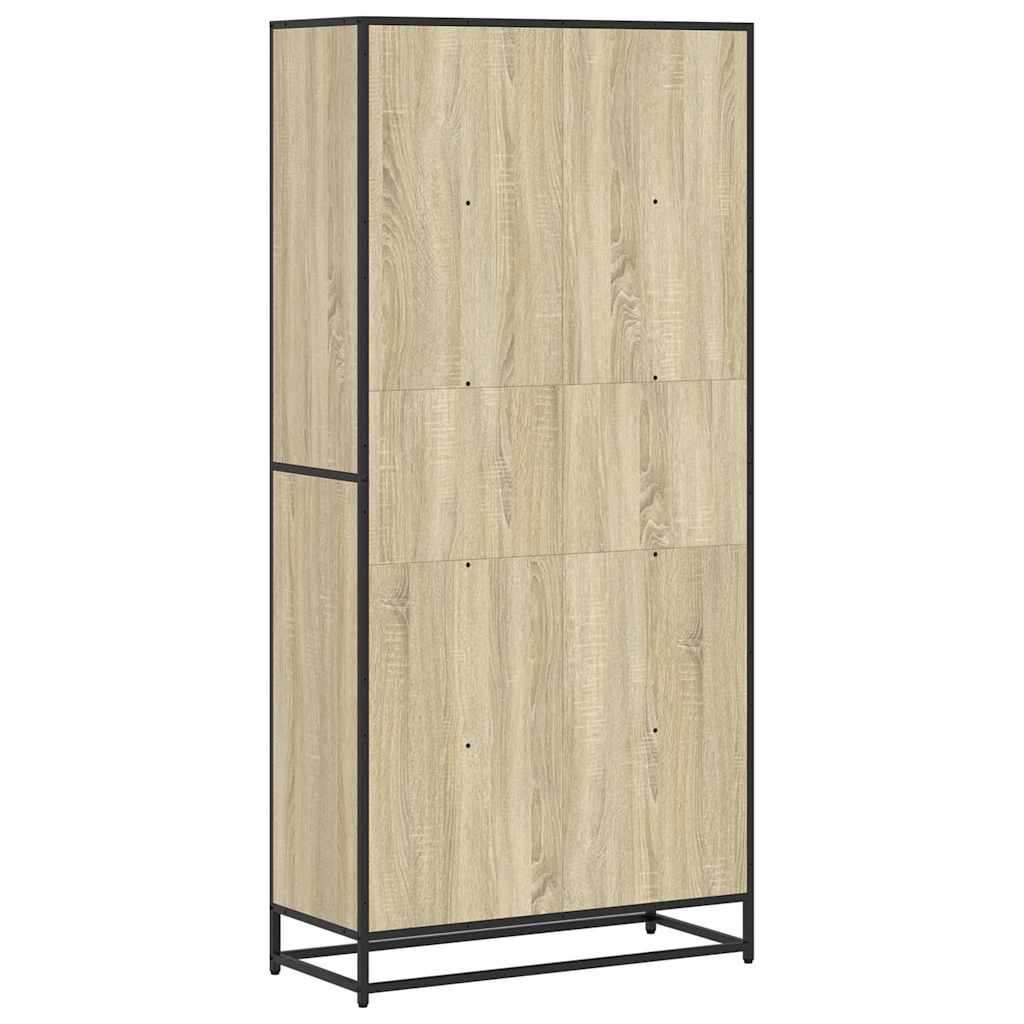 Bookcase Sonoma Oak 80,5x35x170,5 cm Engineered Wood