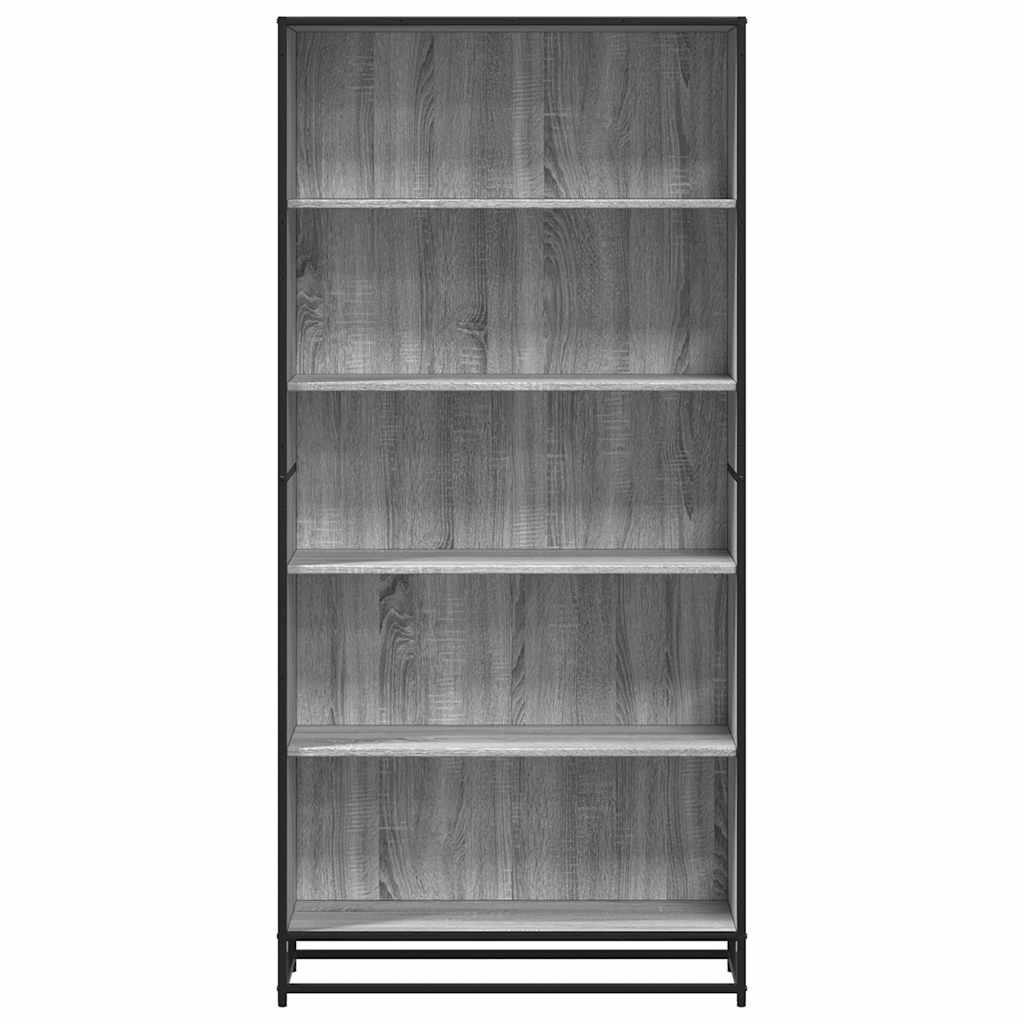 Bookcase Grey Sonoma 80,5x35x170,5 cm Engineered Wood