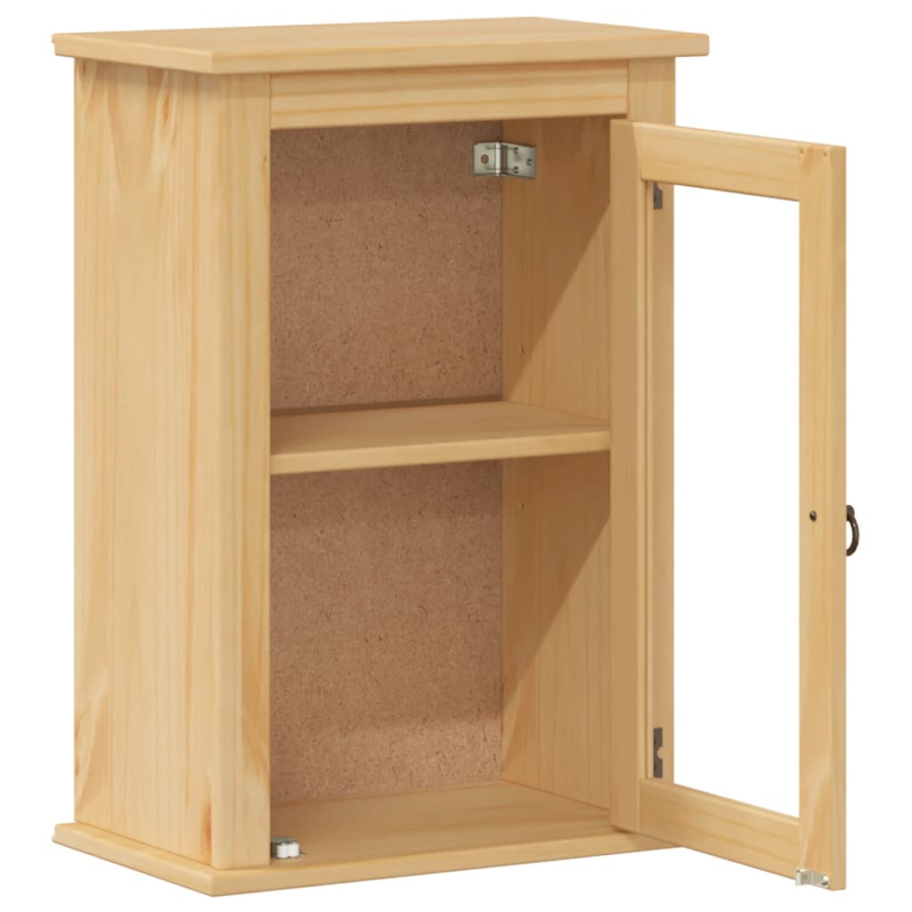 Bathroom Wall Cabinet "Corona" 45x27x64,5 cm Solid Wood Pine