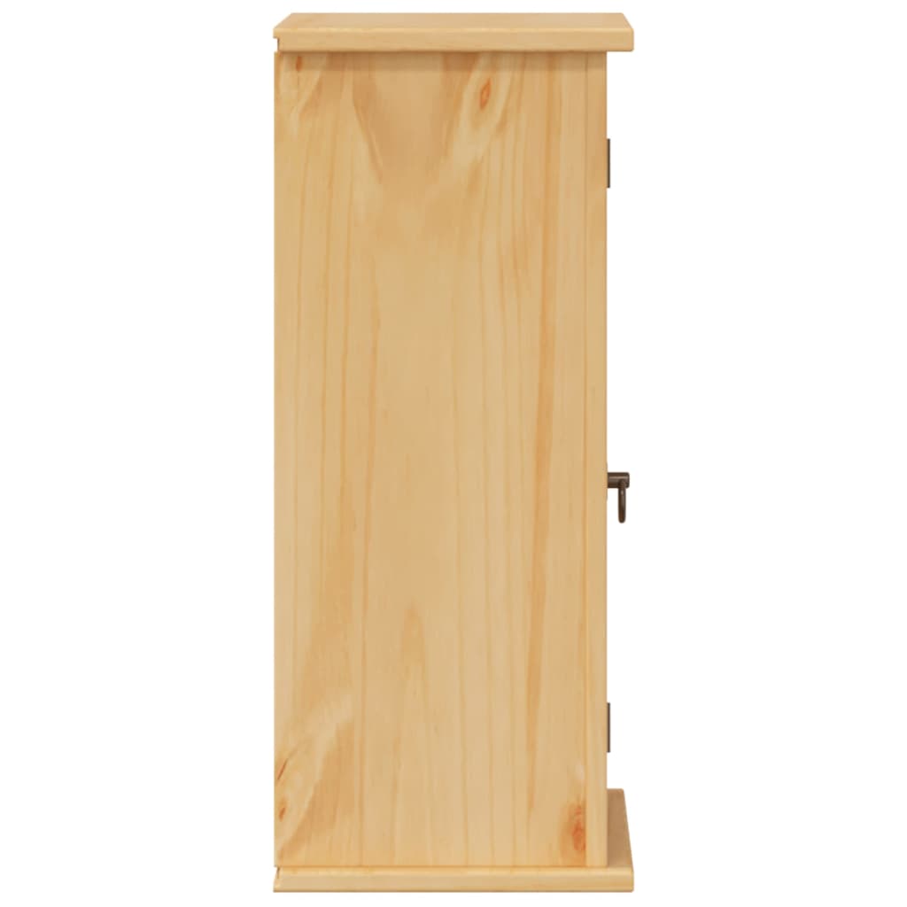 Bathroom Wall Cabinet "Corona" 45x27x64,5 cm Solid Wood Pine