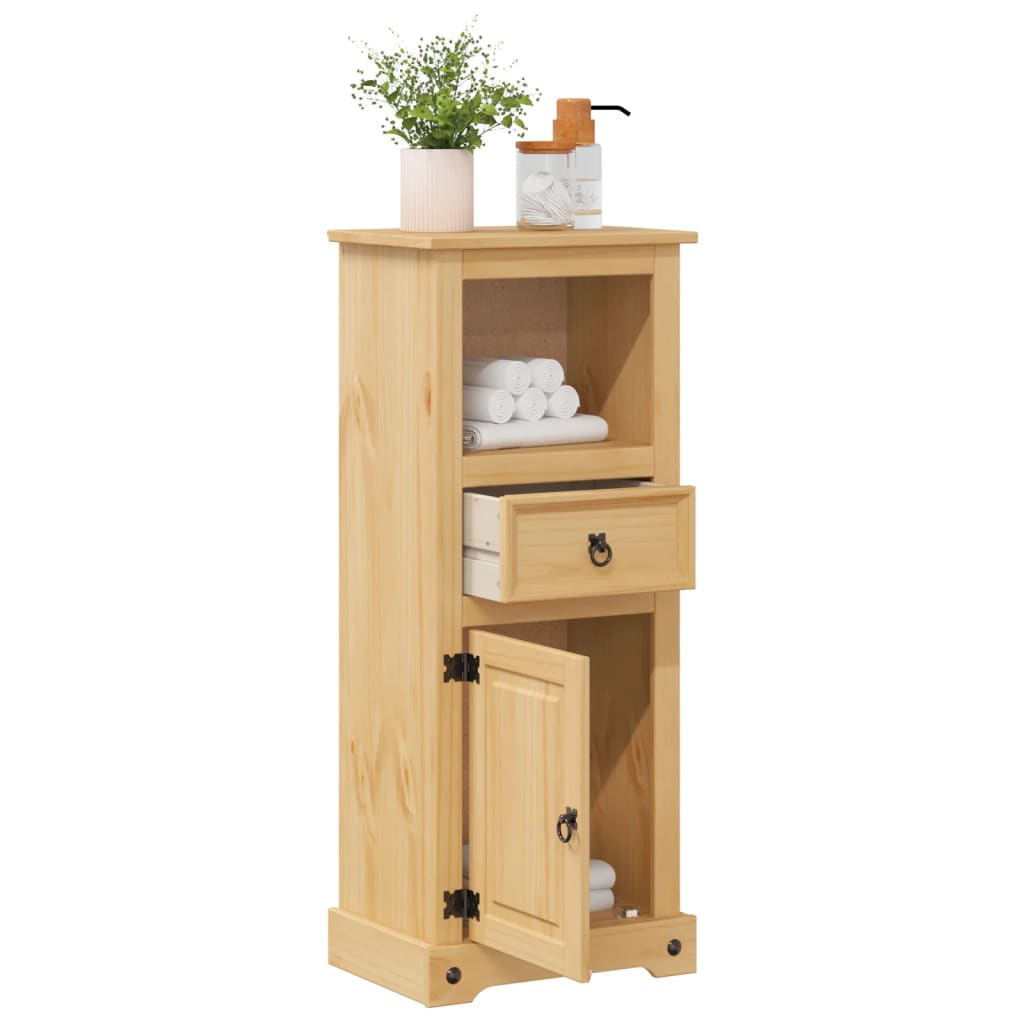 Bathroom Cabinet "Corona" 45x33x110 cm Solid Wood Pine