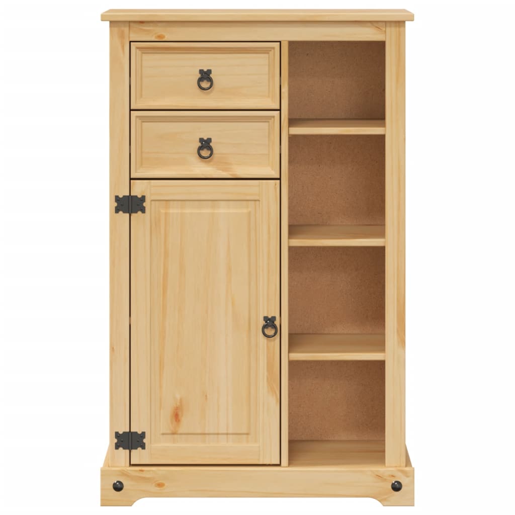 Bathroom Cabinet "Corona" 70x33x110 cm Solid Wood Pine