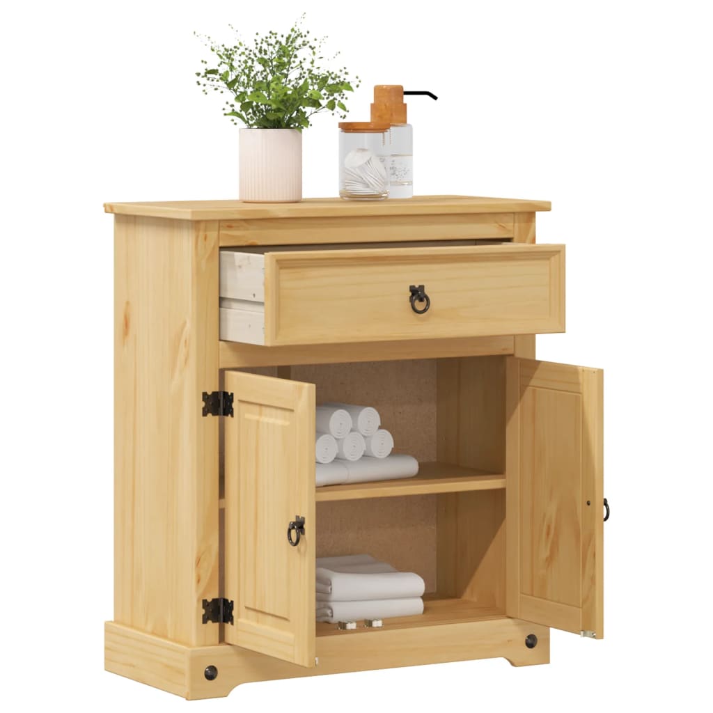 Bathroom Cabinet "Corona" 70x33x80 cm Solid Wood Pine