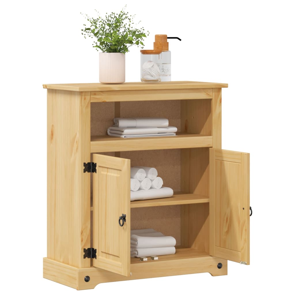 Bathroom Cabinet "Corona" 70x33x80 cm Solid Wood Pine