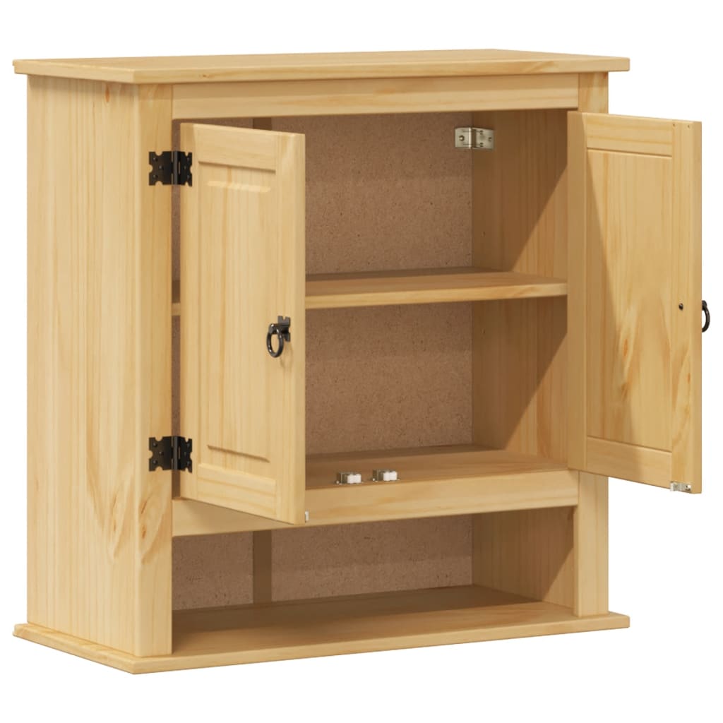 Bathroom Wall Cabinet "Corona" 70x33x71,5 cm Solid Wood Pine