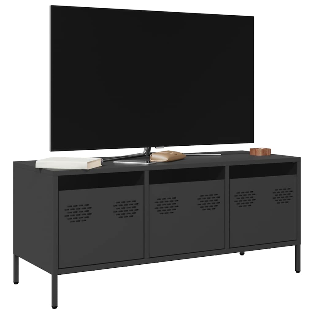 TV Cabinet Black 101,5x39x43,5 cm Cold-rolled Steel