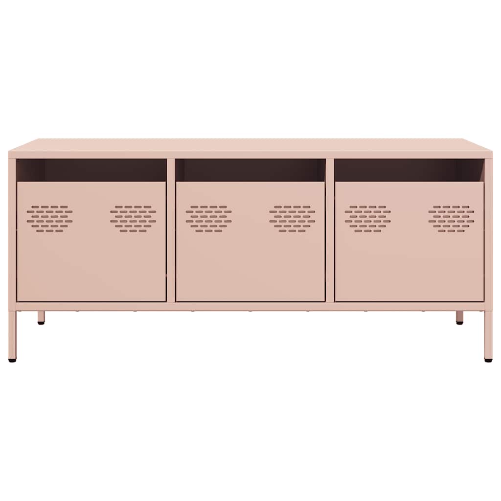 TV Cabinet Pink 101.5x39x43.5 cm Cold-rolled Steel