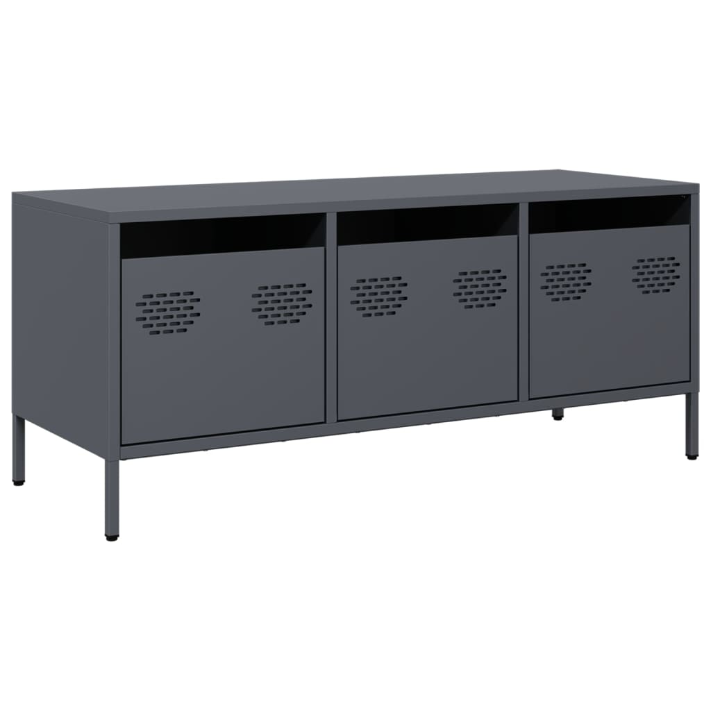 TV Cabinet Anthracite 101,5x39x43,5 cm Cold-rolled Steel