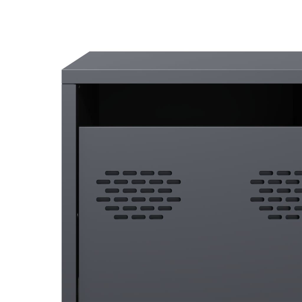 TV Cabinet Anthracite 101,5x39x43,5 cm Cold-rolled Steel